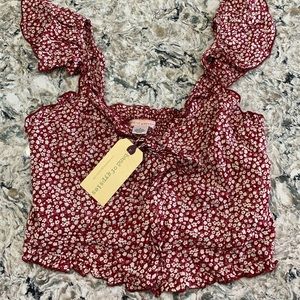 Floral crop top